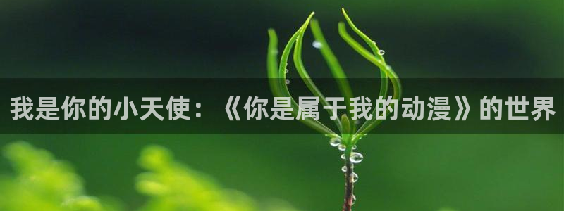 漫画acg里番：我是你的小天使：《你是属于我的动漫》的世界